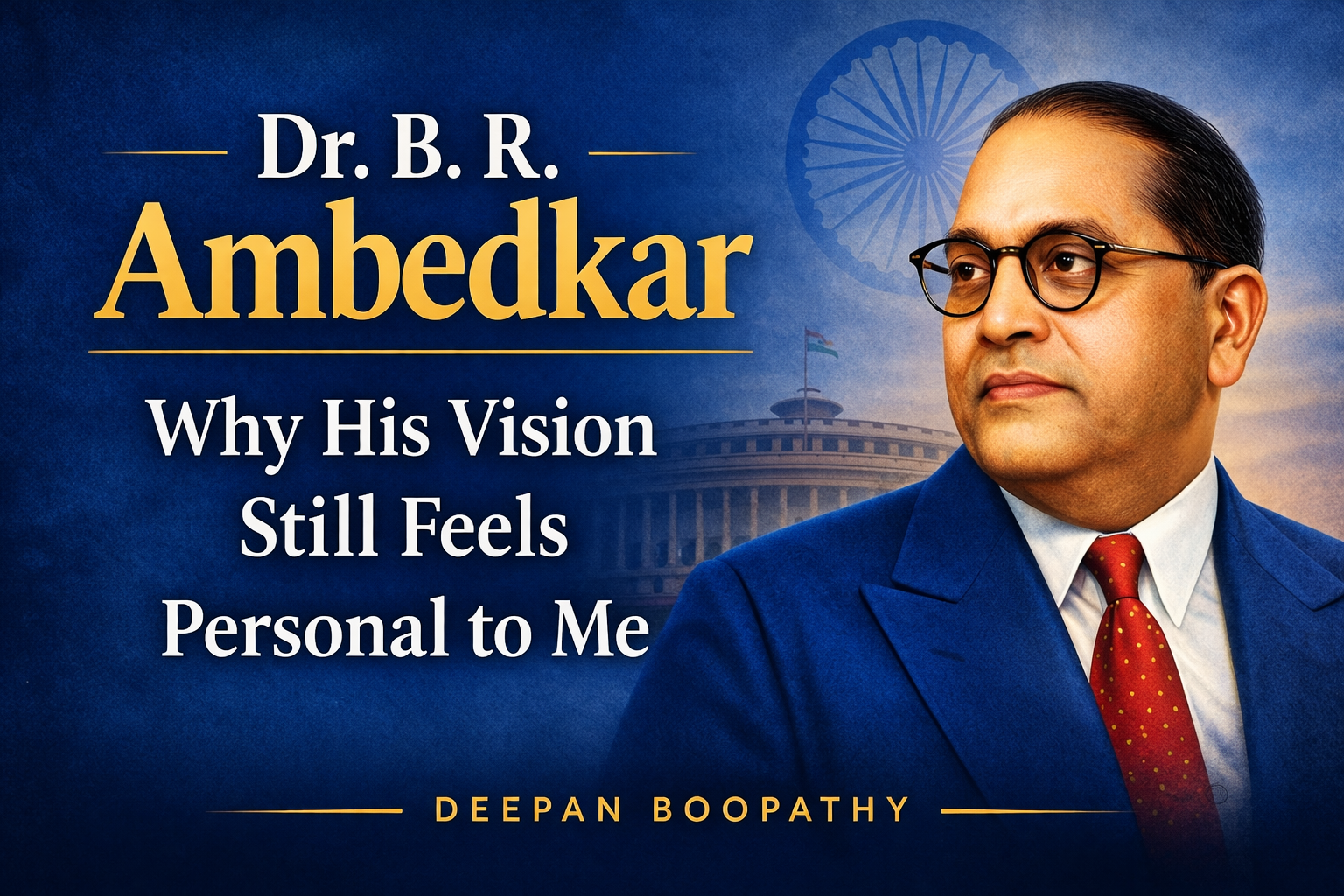 Dr. B. R. Ambedkar: Why His Vision Still Feels Personal to Me